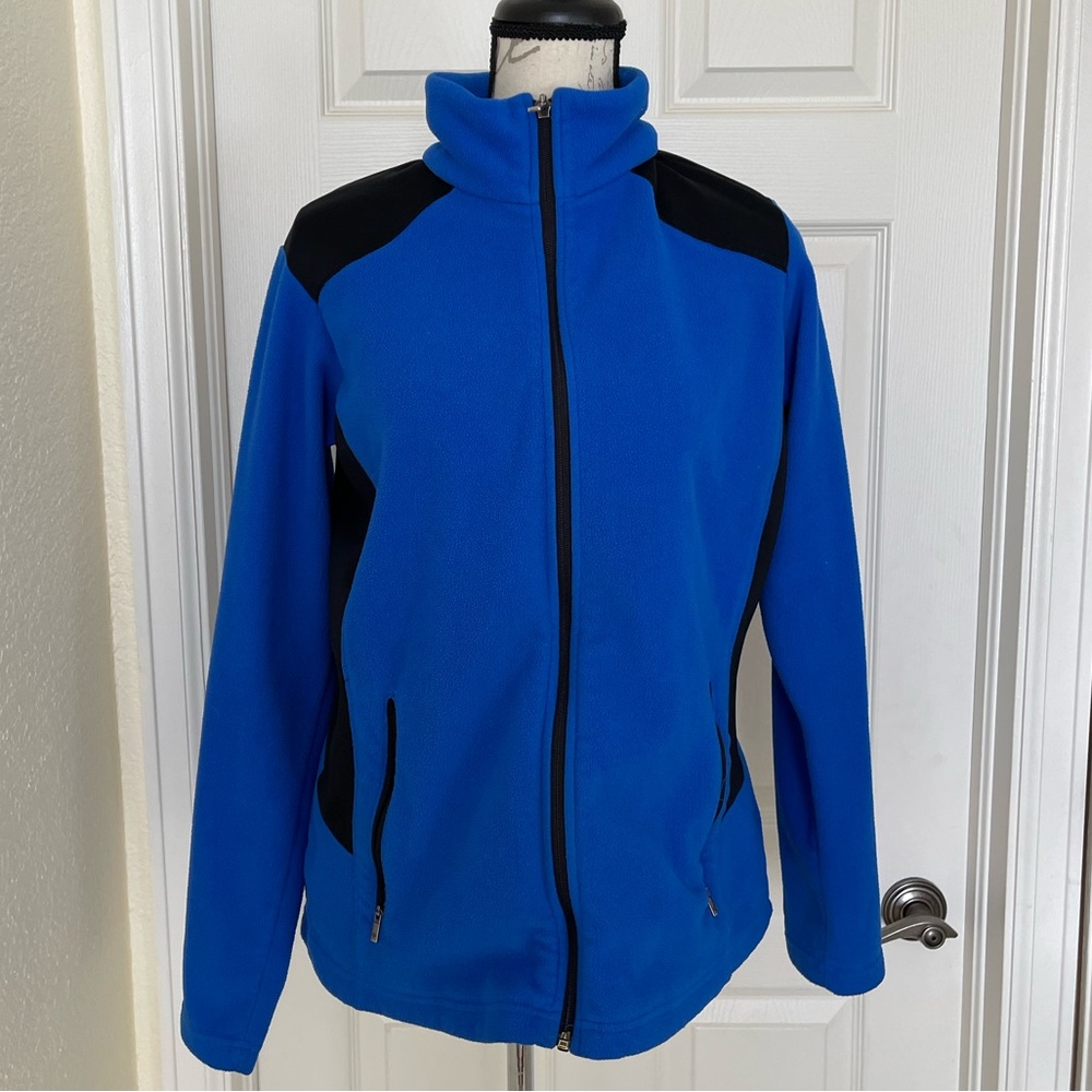 Columbia Black Blue Fleece GUC
